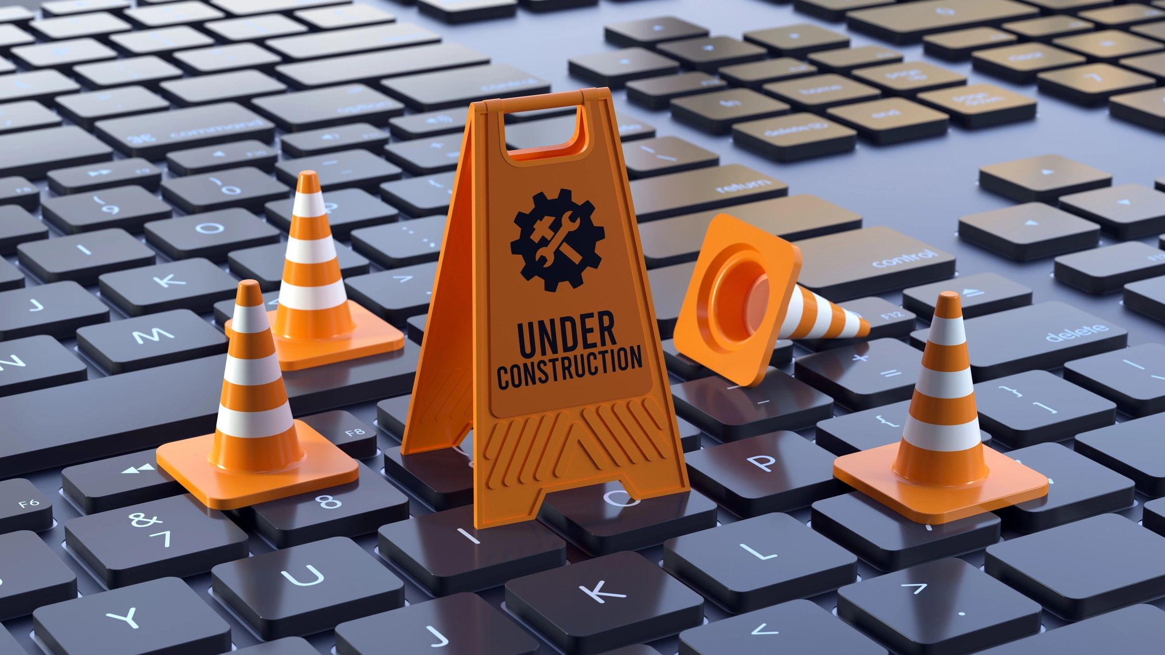 minimalist website under construction